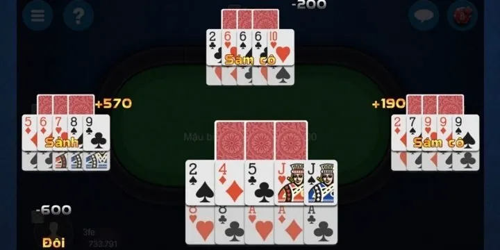 Cách so chi đặc biệt trong Mậu Binh